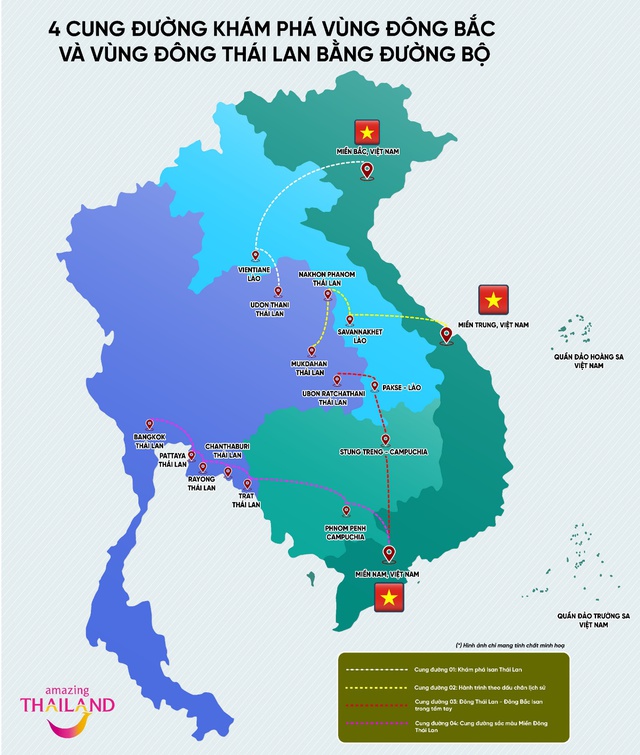 Du lịch Thái Lan bằng đường bộ Việt Nam – Lào – Campuchia – Thái Lan có gì? - Ảnh 1.
