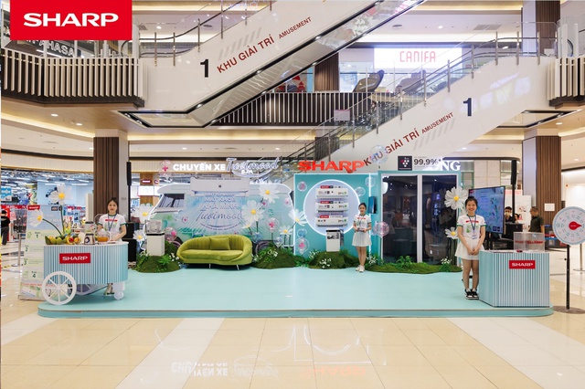 Sharp mang đến “Chuyến xe tươi mood” và hàng loạt hoạt động tươi vui giữa  ngày hè 40 độ