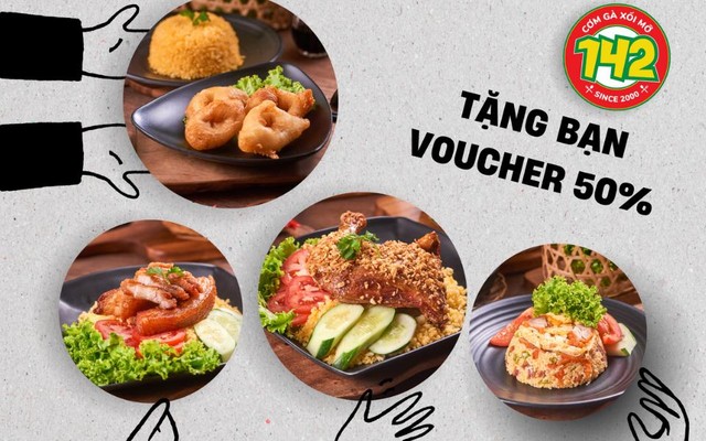 ShopeeFood tung siêu voucher 50% cho Cơm Gà Xối Mỡ 142, hội “ghiền tinh bột” nhanh tay rước ngay - Ảnh 1.