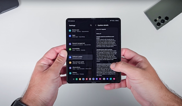 Cập nhật One UI 6.1, mở Z Fold5 bước vào thế giới Galaxy AI- Ảnh 2.