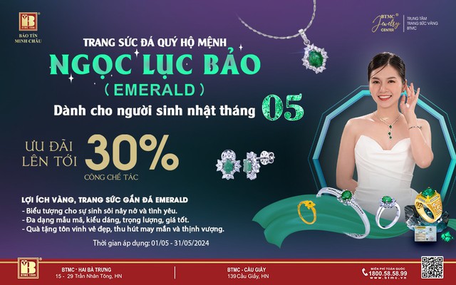 Trang sức Đá Quý Ngọc Lục Bảo - Dành cho người sinh nhật tháng 5 - Ảnh 1.