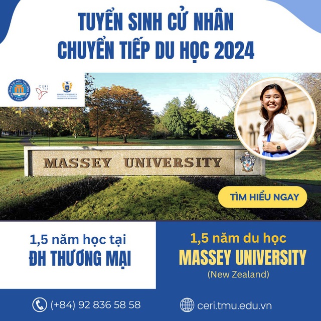 Chương trình liên kết đào tạo giữa trường Đại học Thương Mại và Đại học Massey: Cơ hội du học New Zealand cho sinh viên - Ảnh 2.