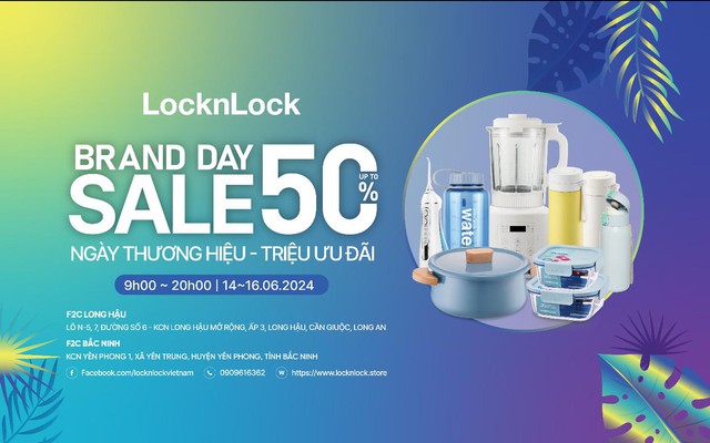 Tiếp sức người tiêu dùng, LocknLock trợ giá lên đến 50%++ tại Brand Day F2C Long Hậu và F2C Bắc Ninh - Ảnh 1.