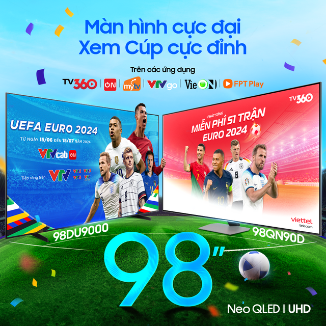 Thưởng thức trọn vẹn Euro 2024 với gói ứng dụng miễn phí trên Samsung TV- Ảnh 1.