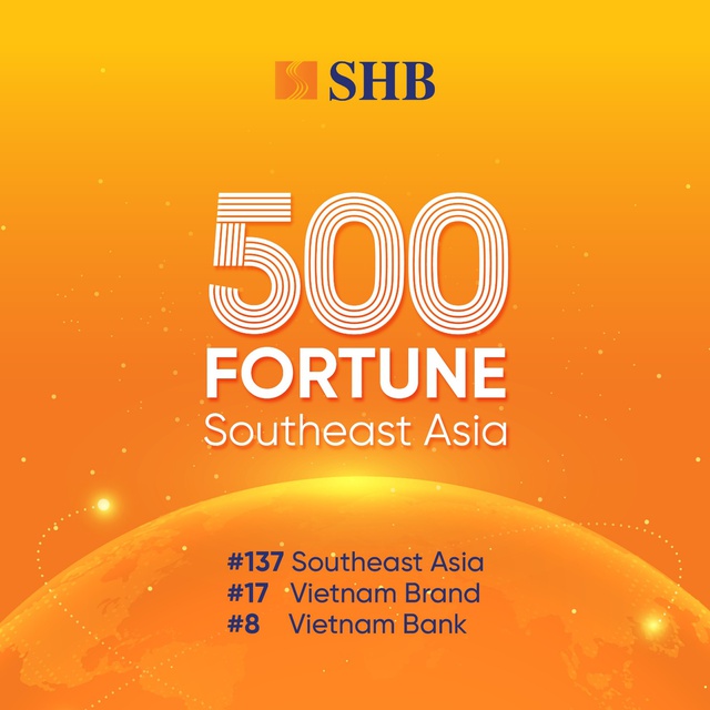 Fortune SEA 500 gọi tên SHB, thương hiệu vươn tầm quốc tế - Ảnh 1.