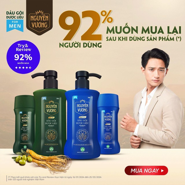 Hơn 90% người dùng đồng ý đề cử và mua lại dầu gội dược liệu Nguyên Vương - Ảnh 2.