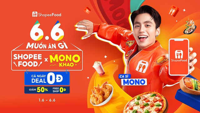 ShopeeFood kết nạp MONO làm đại sứ thương hiệu, vừa ra mắt đã “đốn tim” fan ẩm thực bằng 10.000 ly trà sữa miễn phí - Ảnh 1.