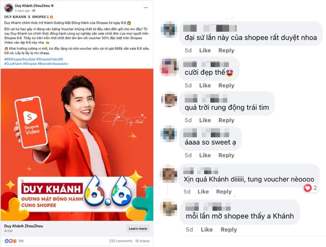 Duy Khánh và Chị Ca Nô khoe cương vị mới: mang đến màu sắc hài hước cho TVC Shopee 6.6 - Ảnh 4.