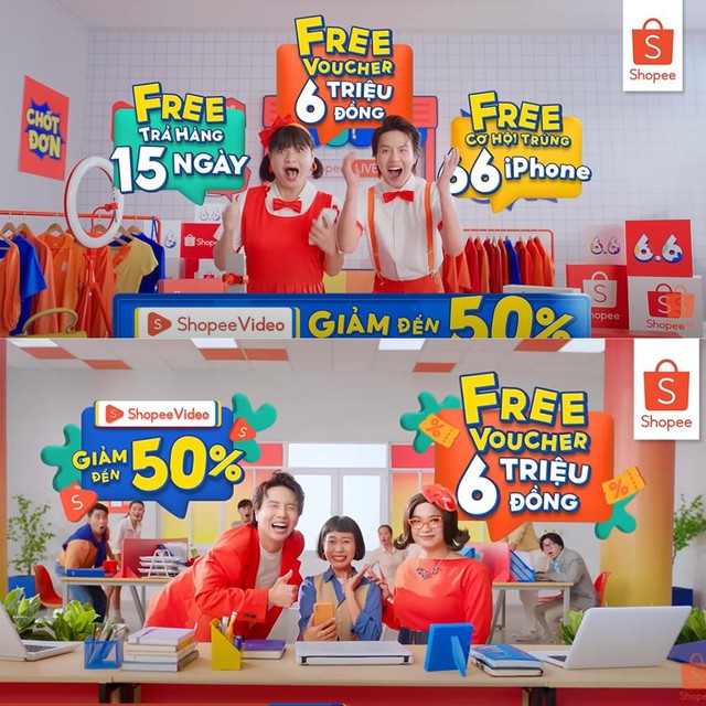 Duy Khánh và Chị Ca Nô khoe cương vị mới: mang đến màu sắc hài hước cho TVC Shopee 6.6 - Ảnh 5.