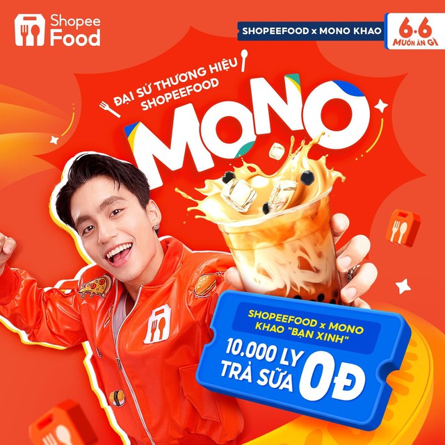 ShopeeFood kết nạp MONO làm đại sứ thương hiệu, vừa ra mắt đã “đốn tim” fan ẩm thực bằng 10.000 ly trà sữa miễn phí - Ảnh 5.