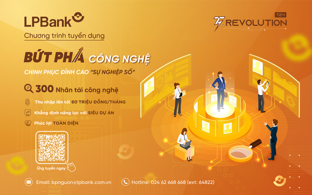 LPBank trả lương tới 60 triệu đồng/tháng để chiêu mộ nhân tài công nghệ- Ảnh 2.