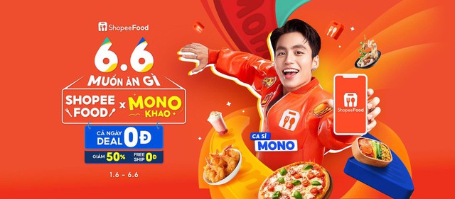 ShopeeFood “bắt cặp” cùng MONO, khao ngàn deal khủng tại sự kiện 6.6 - Ảnh 1.