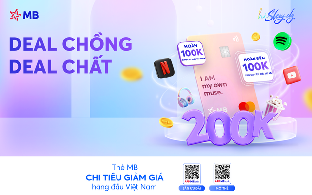 Độc lạ với thẻ MB Mastercard Hi Slay-dy, chi tiêu càng nhiều ưu đãi càng lớn - Ảnh 1.