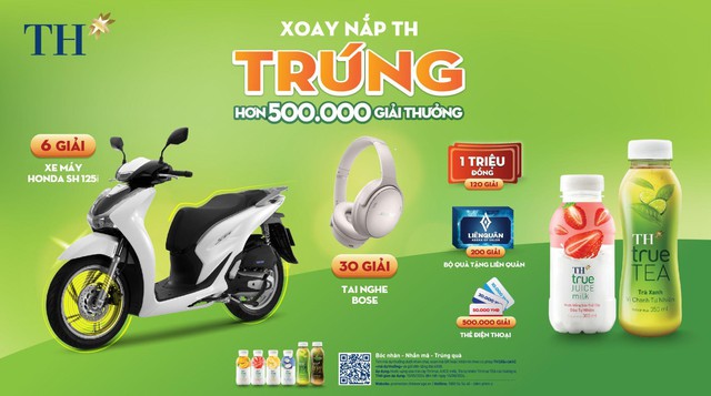 Lộ diện chủ nhân đầu tiên của xe máy Honda SH 125i trong chương trình Xoay nắp TH - Trúng hơn 500.000 giải thưởng - Ảnh 1.