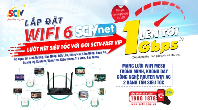 SCTV nâng tốc độ Internet  giai đoạn 2 cho khách hàng nâng cao chất lượng - Ảnh 1.