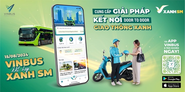 VinBus và Xanh SM phối hợp “đón tận cửa - đưa tận nơi” từng hành khách - Ảnh 1.