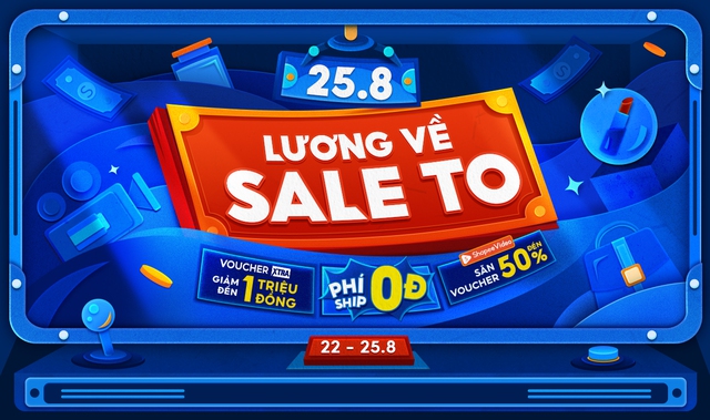 “Ting ting” lương về, sắm đồ đi chơi lễ với voucher 1 triệu đồng, phí ship 0 đồng trên Shopee - Ảnh 1.