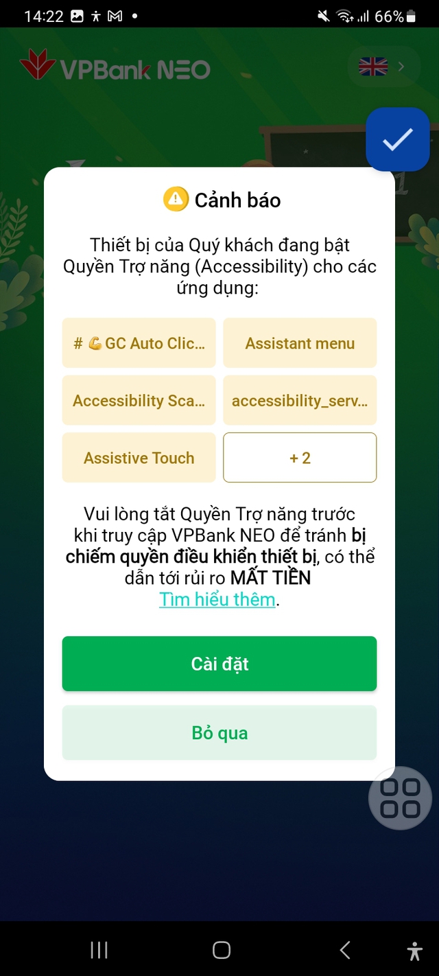 Ngân hàng ngăn chặn nguy cơ mất tiền do bị lừa cài app giả mạo- Ảnh 1.