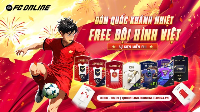 Mừng Quốc khánh, FC Online tặng miễn phí người chơi trọn đội hình cầu thủ Việt- Ảnh 1.