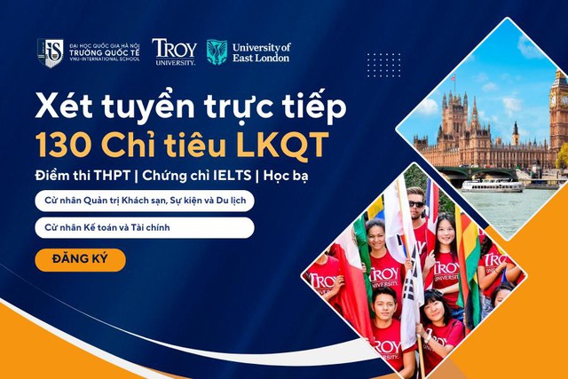 Trường Quốc tế - ĐHQGHN xét tuyển trực tiếp 130 chỉ tiêu vào các chương trình cử nhân do đại học nước ngoài cấp bằng - Ảnh 1.