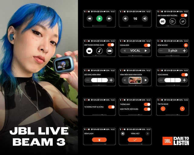 JBL Live Beam3: Phụ kiện chống ồn đa năng của người trẻ - Ảnh 1.