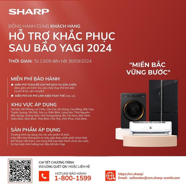 Sharp Việt Nam tích cực đồng hành hỗ trợ người dân bị ảnh hưởng bởi bão lũ- Ảnh 6.