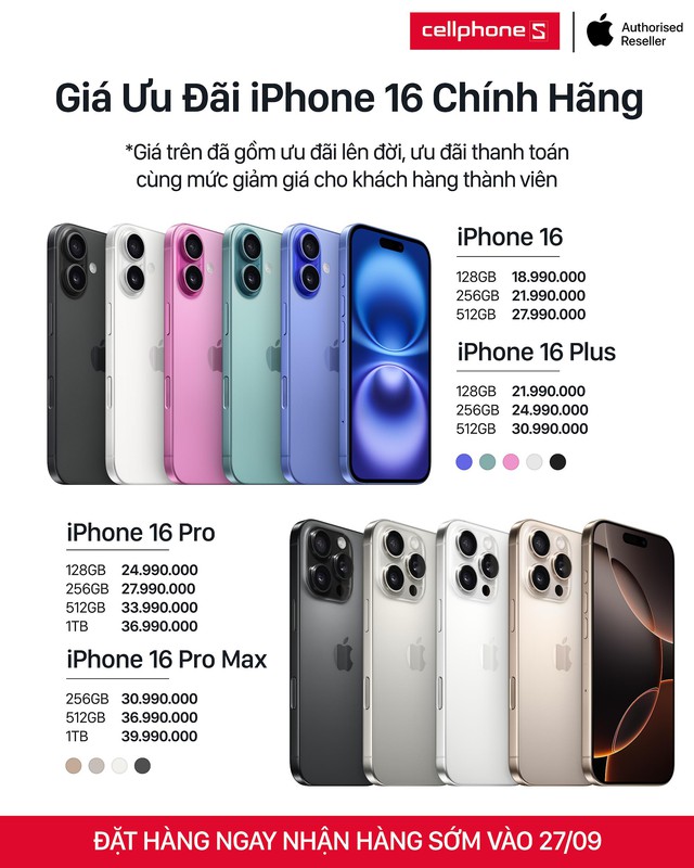 CellphoneS ưu đãi đến 7 triệu khi lên đời iPhone 16 series - Ảnh 1.