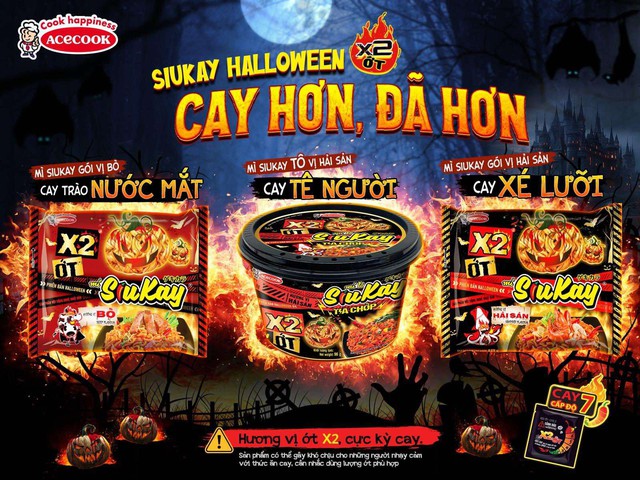 Đón Halloween bùng nổ với mì cay SiuKay X2 ớt phiên bản giới hạn - Ảnh 2.