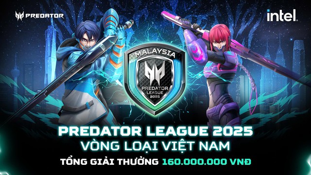 Giải đấu Predator League 2025 và vòng loại chính thức tại Việt Nam bắt đầu - Ảnh 1.