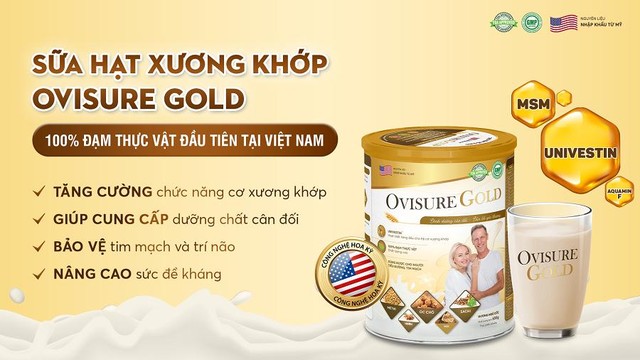 Sữa hạt Ovisure Gold - Dinh dưỡng chuyên biệt cho người bị xương khớp - Ảnh 1.