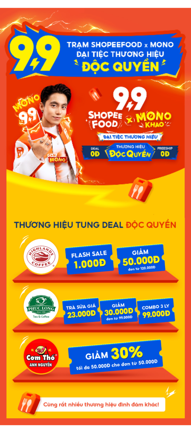 ShopeeFood “mách kế” cho fan của Mono cách đi tìm tình yêu thành công với “Đại tiệc siêu deal” - Ảnh 2.