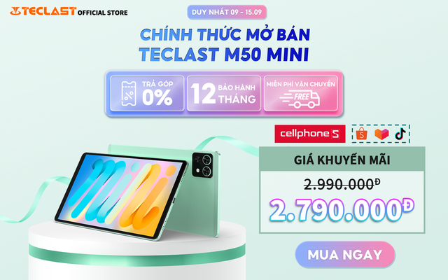 Máy tính bảng Teclast M50 Mini: Sự kết hợp tuyệt vời giữa hiệu năng và tiện ích - Ảnh 1.
