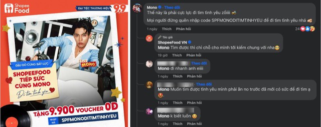 ShopeeFood “mách kế” cho fan của Mono cách đi tìm tình yêu thành công với “Đại tiệc siêu deal” - Ảnh 1.