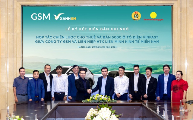 Liên hiệp Hợp tác xã tài xế taxi công nghệ mua, thuê 5.000 ô tô điện Vinfast - Ảnh 1.