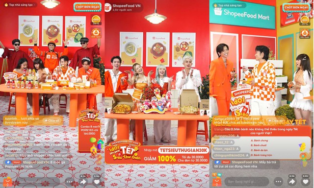 ShopeeFood Tết Live kéo dài 9 tiếng đáp ứng nhu cầu đặt món đến giải trí, thu về 4,1 triệu lượt xem - Ảnh 2.