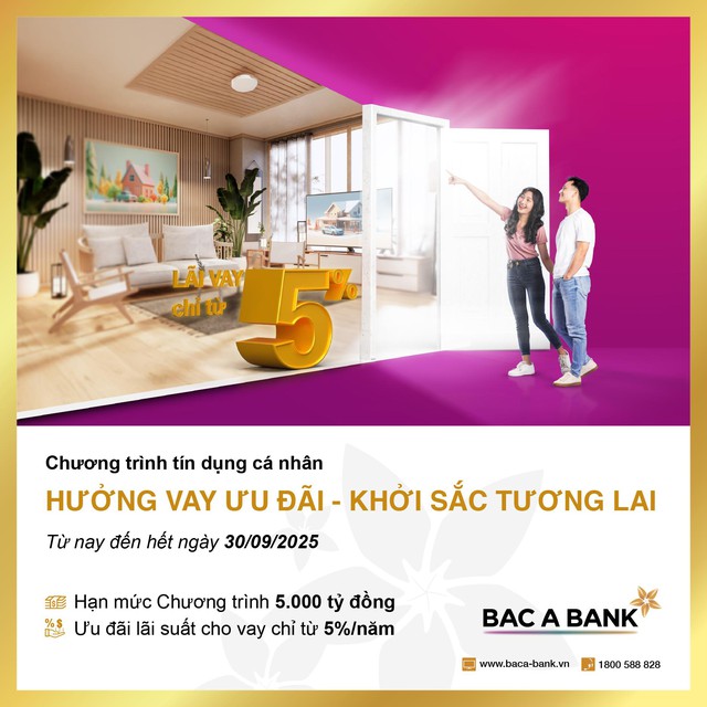 Khách hàng cá nhân hưởng lãi vay ưu đãi từ Bac A Bank dịp đầu năm 2025 - Ảnh 1.