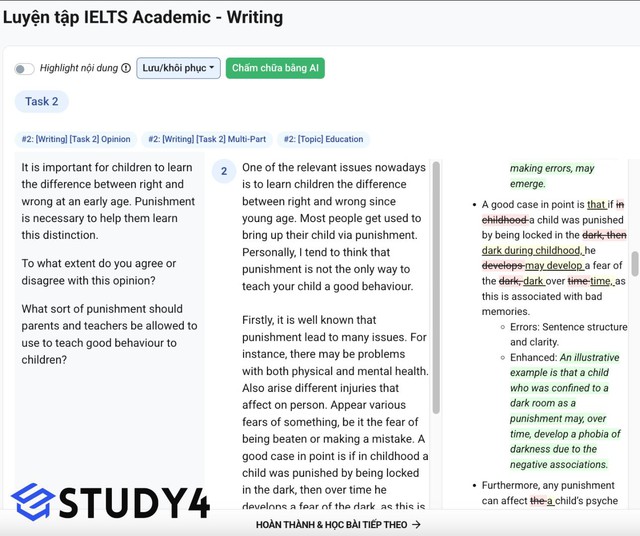 STUDY4 mang đến bước tiến mới trong việc áp dụng AI vào luyện thi IELTS - Ảnh 1.