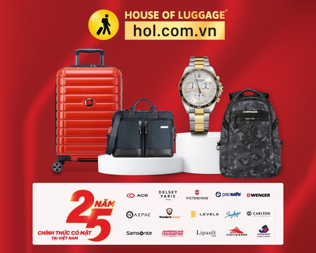 House Of Luggage tung ưu đãi mừng 25 năm chính thức đưa các thương hiệu vali quốc tế đến Việt Nam - Ảnh 1.