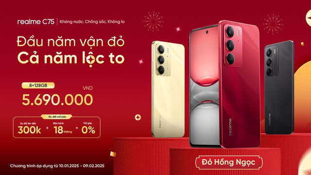 Tại sao realme C75 Đỏ Hồng Ngọc lại là sự lựa chọn lý tưởng cho dịp Tết?- Ảnh 5.