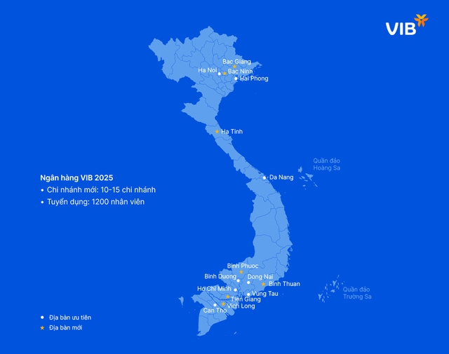 VIB tuyển dụng 1200 nhân sự bán hàng sau khi tăng trưởng tín dụng ngoạn mục 22% trong năm 2024 - Ảnh 1.