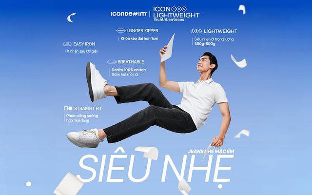 ICON105 Lightweight™ - Jeans siêu nhẹ mọi chuyển động, không giới hạn phong cách- Ảnh 3.