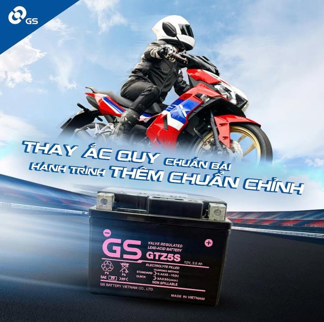 Ắc quy xe máy GS: Bền bỉ, ổn định, khởi động mạnh mẽ trên mọi cung đường- Ảnh 2.