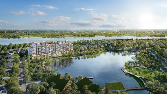 Khám phá căn hộ tiêu chuẩn resort 5 sao tầm view trực diện Hồ Thiên Nga vừa được Ecopark ra mắt - Ảnh 1.