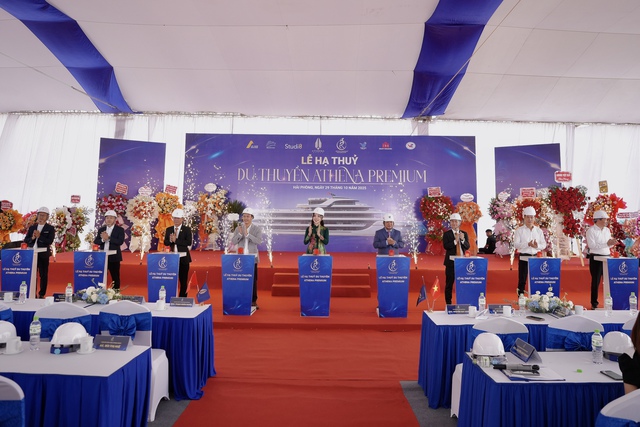 Du thuyền 6 sao Athena Premium chính thức hạ thủy: Biểu tượng xa hoa mới trên vịnh di sản- Ảnh 3.