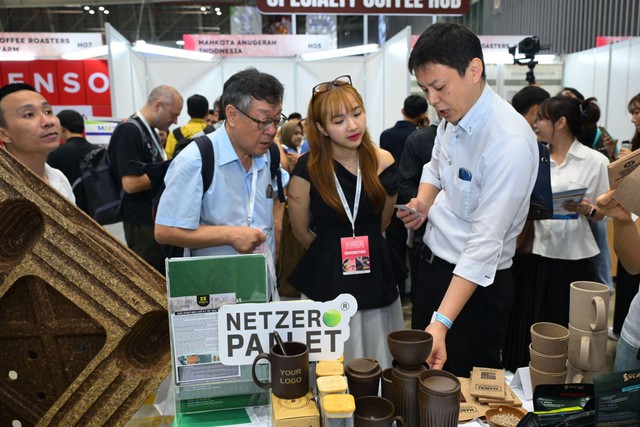 Vật liệu sinh học từ phụ phẩm nông nghiệp gây chú ý tại Vietnam Coffee Expo 2025- Ảnh 3.