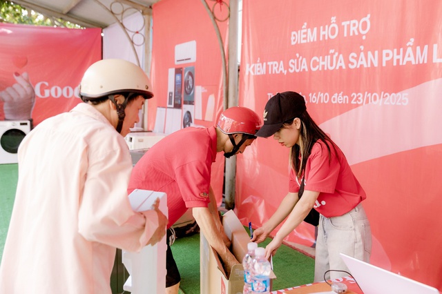 LG hỗ trợ sửa chữa thiết bị, đồng hành cùng người dân sau bão- Ảnh 3.