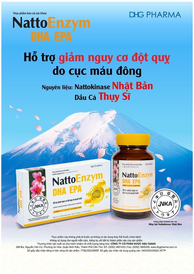 Giải pháp hỗ trợ ngăn ngừa đột quỵ từ NattoEnzym DHA EPA- Ảnh 1. Giải pháp hỗ trợ ngăn ngừa đột quỵ từ NattoEnzym DHA EPA- Ảnh 1.