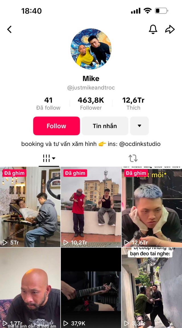Mike (OCD Ink Studio): Nghệ sĩ xăm tài năng đứng sau kênh TikTok triệu view- Ảnh 2. Mike (OCD Ink Studio): Nghệ sĩ xăm tài năng đứng sau kênh TikTok triệu view- Ảnh 2.