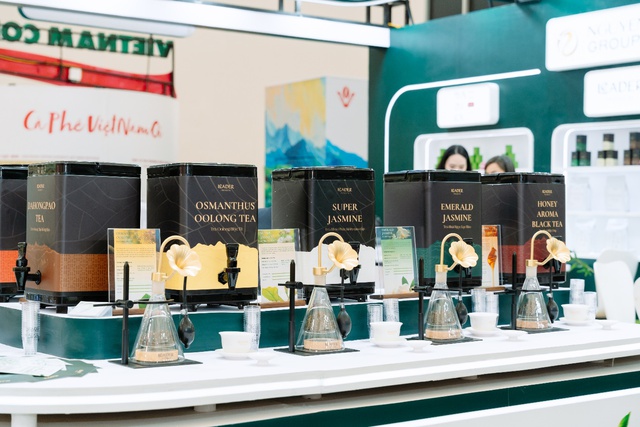 Nguyễn Phạm Group mang tới hai bộ sản phẩm: trà hoa và matcha tại Cafe Show 2025- Ảnh 3.