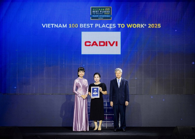 CADIVI được vinh danh trong Top 20 “Nơi làm việc tốt nhất Việt Nam 2025”- Ảnh 1.
